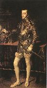 TIZIANO Vecellio King Philip II r oil on canvas
